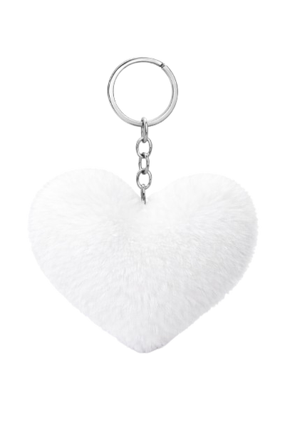 Llavero Charm corazón de peluche