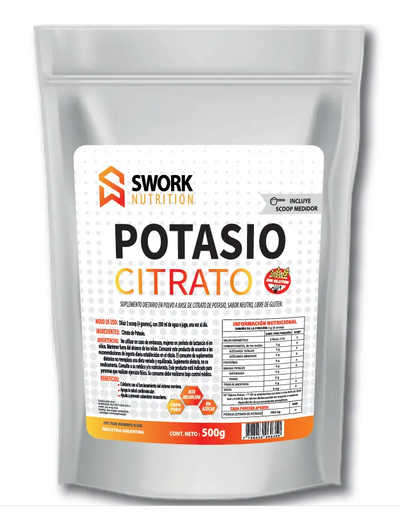 Citrato de Potasio Swork 500g