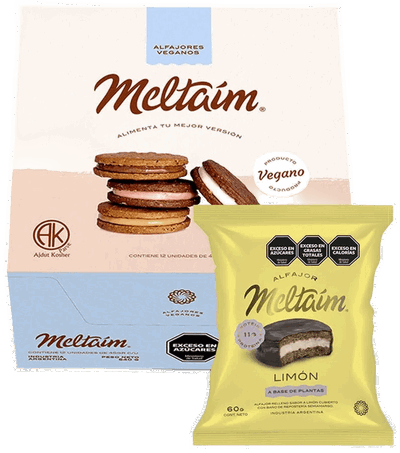 Alfajores Proteicos Meltaim x12u 