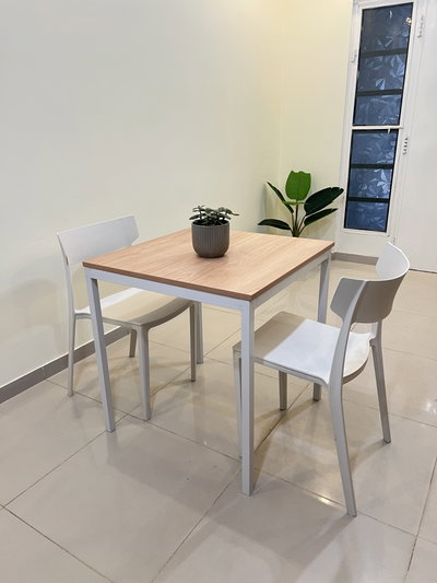 MESA MELAMINA 60X60 / 70x70 /80X80 + 2 SILLAS ROMA