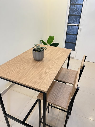 MESA BARRA 150 X 60 + 2 BANQUETAS 