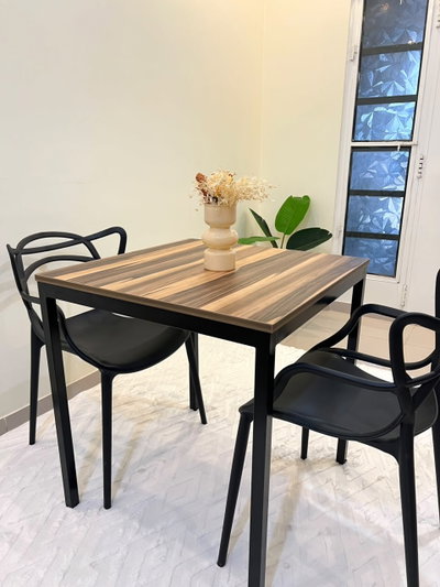 MESA MELAMINA EN GUAYUBIRA 60X60/ 70X70/ 80X80 + 2 SILLAS ALEGRA 