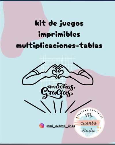 kit de juegos imprimibles multiplicaciones-tablas