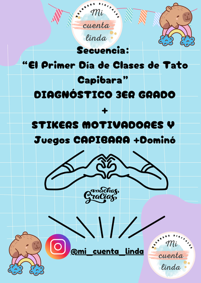 Secuencia didáctica : “El Primer Día de Clases de Tato Capibara” Diagnóstico 3er grado