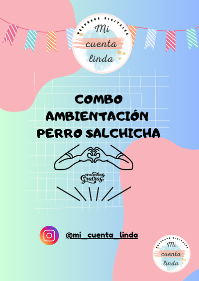 Combo Ambientación Perrito Salchicha