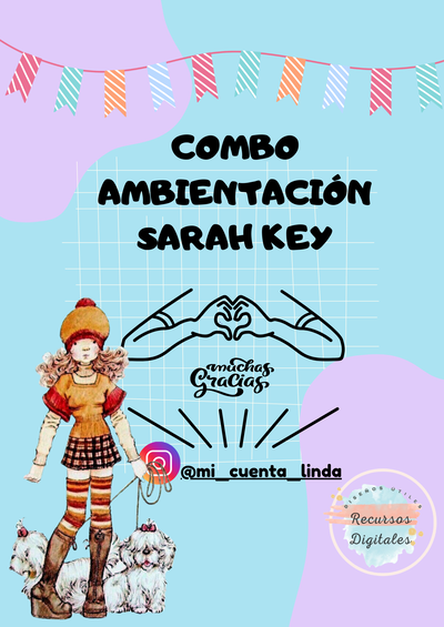 Combo Ambientación Temática Sara Key
