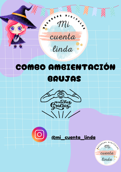 Combo Ambientación Temática Brujas