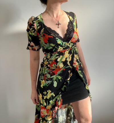 Vestido Cruzado Zara (S)