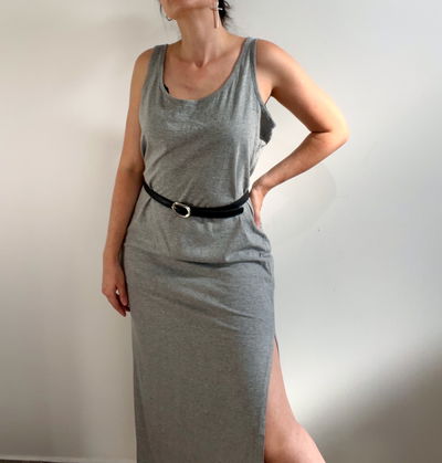 Vestido Basic Largo Algodón (XL)