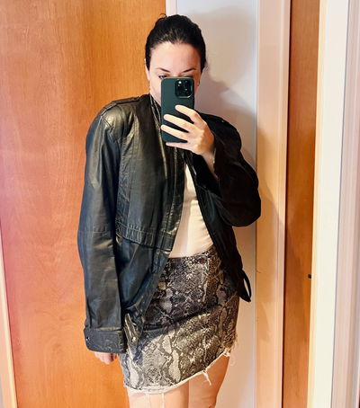 Bomber Unisex Cuero