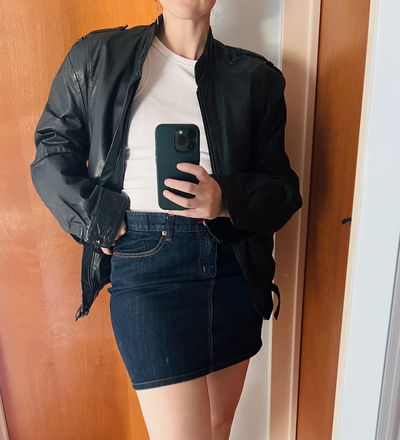 Falda de Jean Azul Oscuro (40)