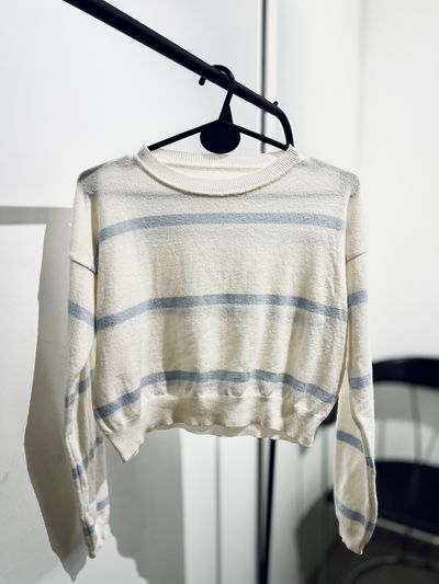 Sweater Crop Crema (S)