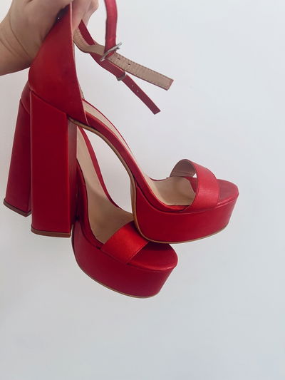 Sandalias Rojas (40)