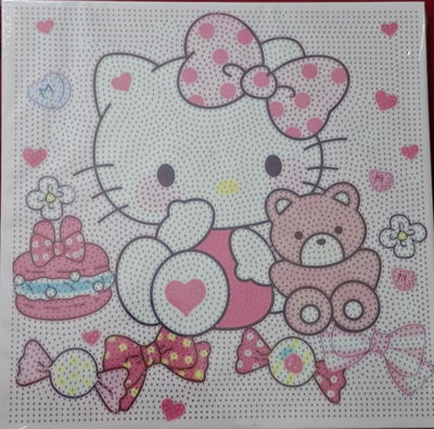 kitty  grande 30x30 cuadro de madera