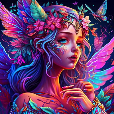 Belleza Alada 60x60 (diamantes de cuadrados, calidad estándar)