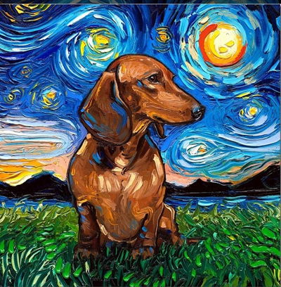 Perrito Salchicha 30x30