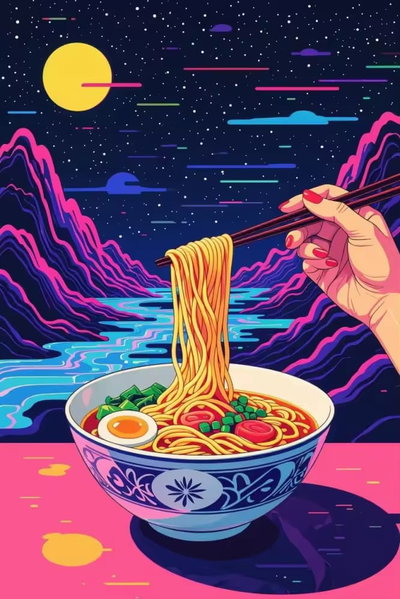 Ramen 35x45(Diamantes cuadrados)