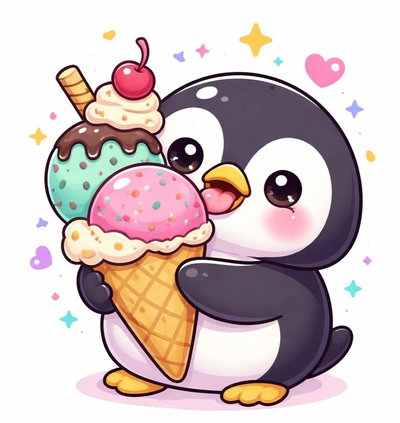 Pinguinito 25x25 (Diamantes cuadrados)