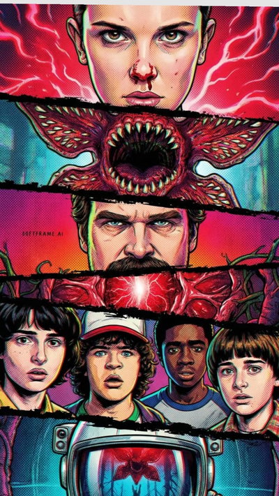 Stranger Things 40x70 (Diamantes cuadrados)