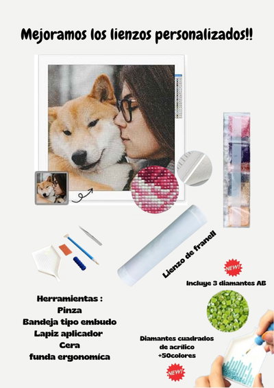 Lienzo personalizado medida 70x80Tamaño XXL