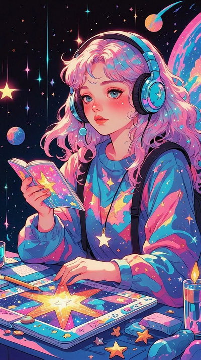 Astro girl 40x70 (Diamantes cuadrados, 3AB)