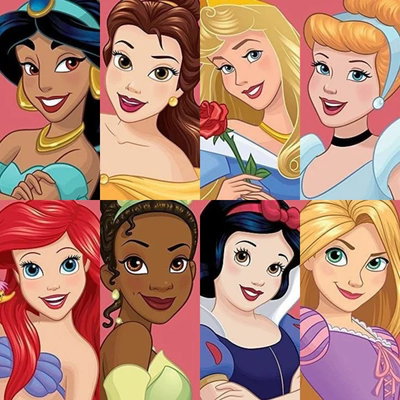 Princesas 60x60 (Diamantes cuadrados, 3AB)