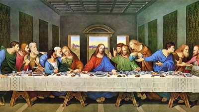 ultima cena 45x90 (Diamantes cuadrados, 3AB)