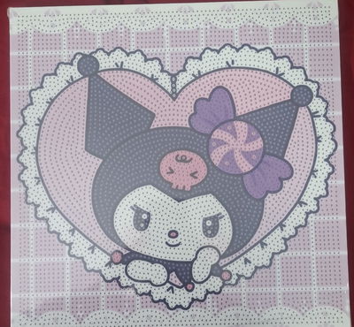 Kuromi 30x30 Cuadro de madera