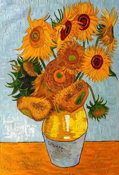 Los Girasoles de  Van Gogh 40x50