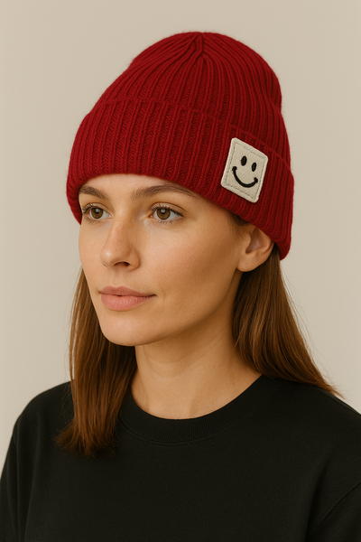 Gorro lana bordo