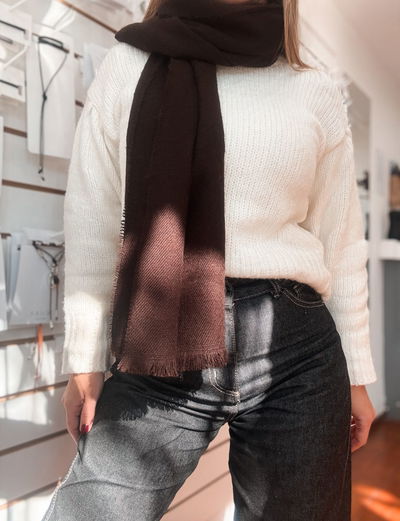 Bufanda lisa chocolate