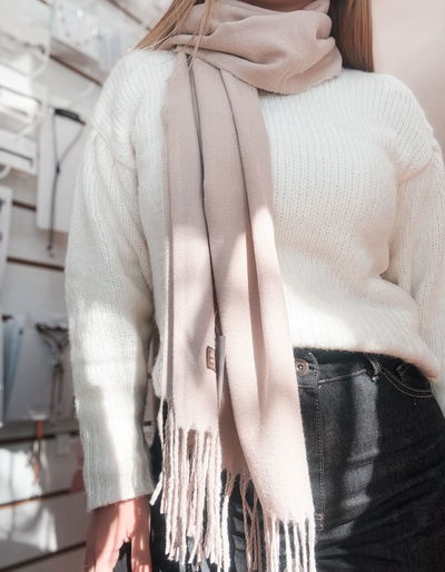 Bufanda lisa beige