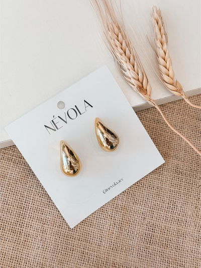 Aros Gota Dorados