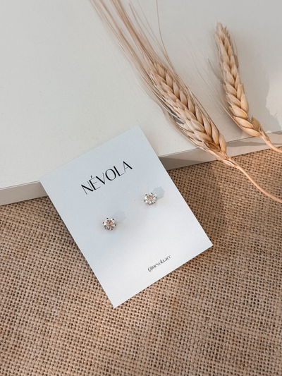 Aros strass dorado