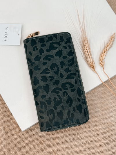 Billetera print gris