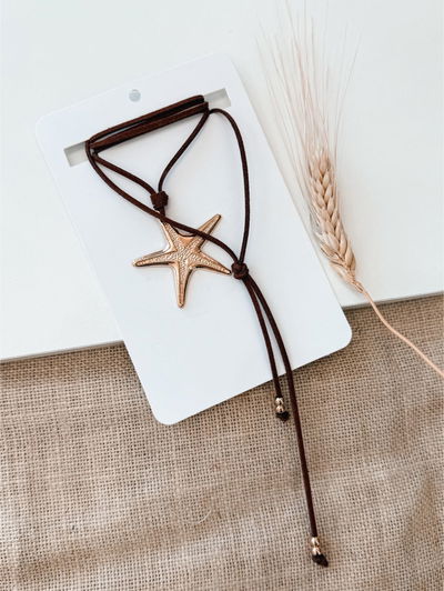 Collar Star Sea marron