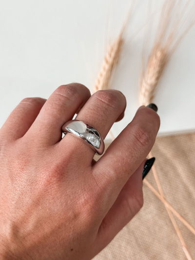 Anillo Chunky Rachel plateado