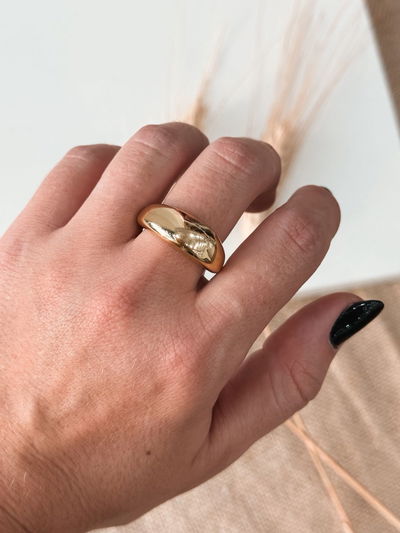 Anillo Chunky Rachel dorado