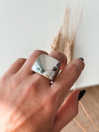 Anillo Chunky Serena plateado