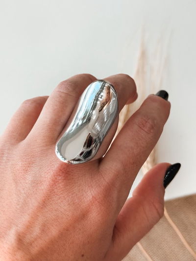 Anillo Chunky Mia plateado