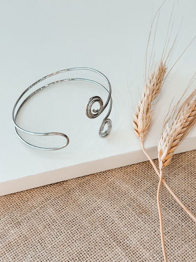 Brazalete Emily plateado