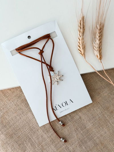Collar Solar Halo marron