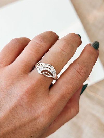 Anillo Selena plateado