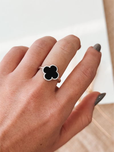 Anillo Trevol plateado