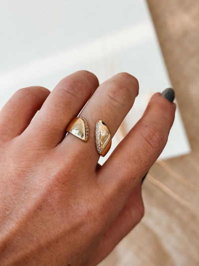 Anillo Nidia dorado