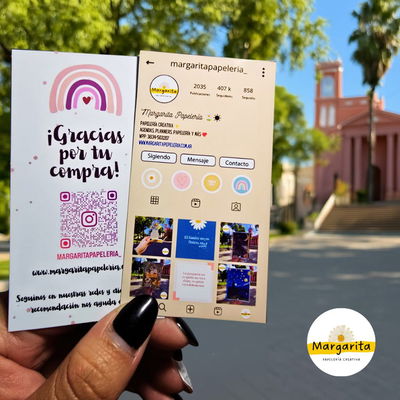 Tarjetas publicitarias estilo IG 