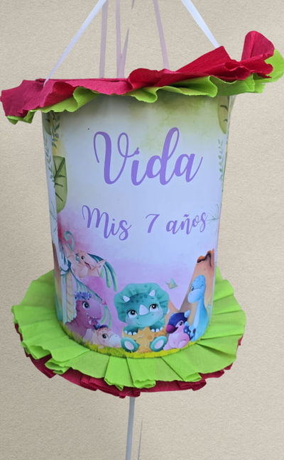 Piñata Cilíndrica Personalizada 🎉 