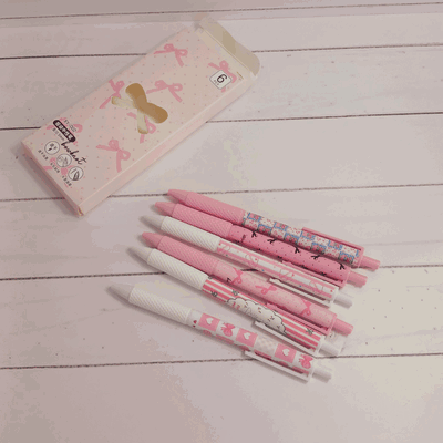 Set Lapiceras  Cute x6 