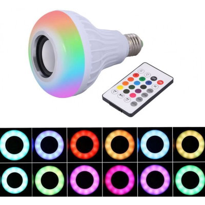 FOCO LED CON PARLANTE BLUETOOTH
