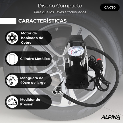 INFLADOR COMPRESOR DE AIRE MONOFASICA